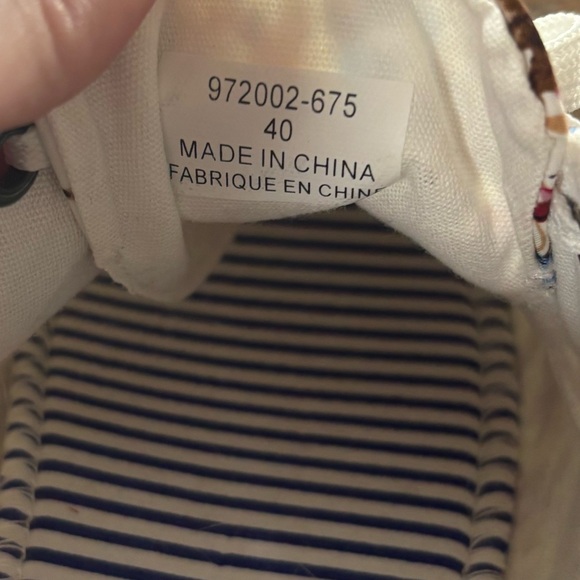 NWOT Alberto Floral Canvas Sneakers Size 9 (40) - Picture 7 of 8